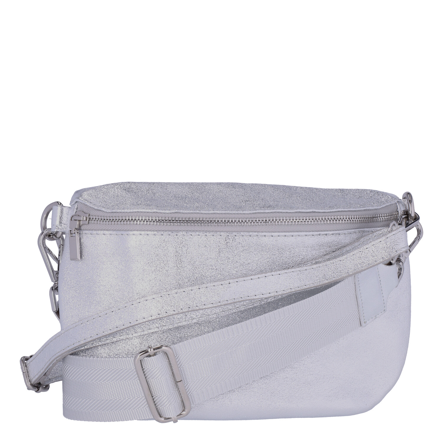 ALEXANDER HEITZ Crossbody Leder mit Gurt L Metallic